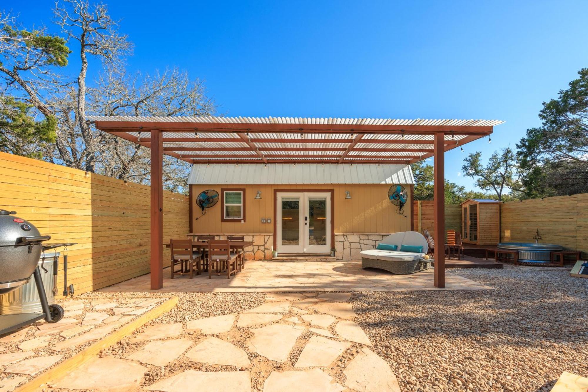 Romantic Luxury Retreat Hot Cold Pool & Sauna Wimberley Exterior photo